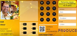 Digitale Visitenkarte mit Links, Video, QR Code und mehr. V4917658717307 Digitale Visitenkarte mit Links, Video, QR Code und mehr