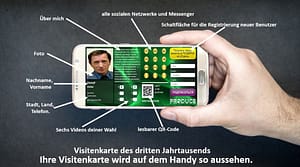 Digitale Visitenkarte mit Links, Video, QR Code und mehr