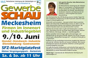 Gewerbeschau Meckesheim, SFZ Marktplatzfest, TVüberregional, Onlinezeitung, Videoproduktion, Meckesheim, Oliver Döll,