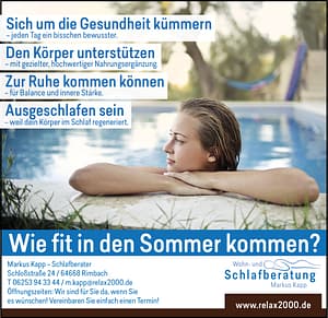 Aktion Relax2000 - Probeliegen 150 Euro sparen