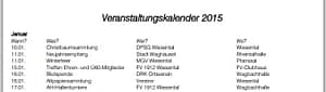 Waghäusel Veranstaltungskalender 2015