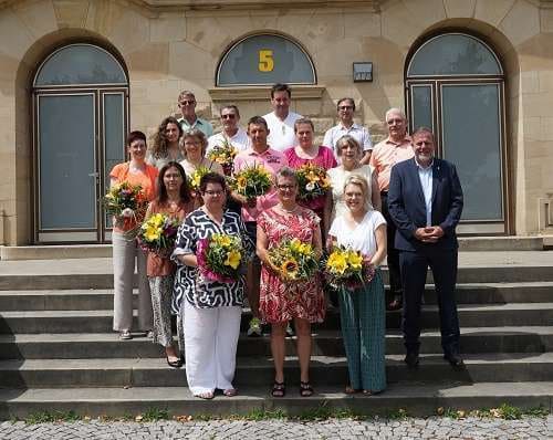 Stadt Hockenheim ehrt langjährige Mitarbeiterinnen und Mitarbeiter