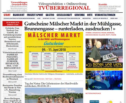 Gutscheine Mälscher Markt in der Mühlgasse, Brunnengasse – runterladen, ausdrucken, Kraichgau Regional, TVüberregional, Veranstaltungen Kraichgau, Veranstaltungen Rhein Neckar, Malsch Veranstaltung,
